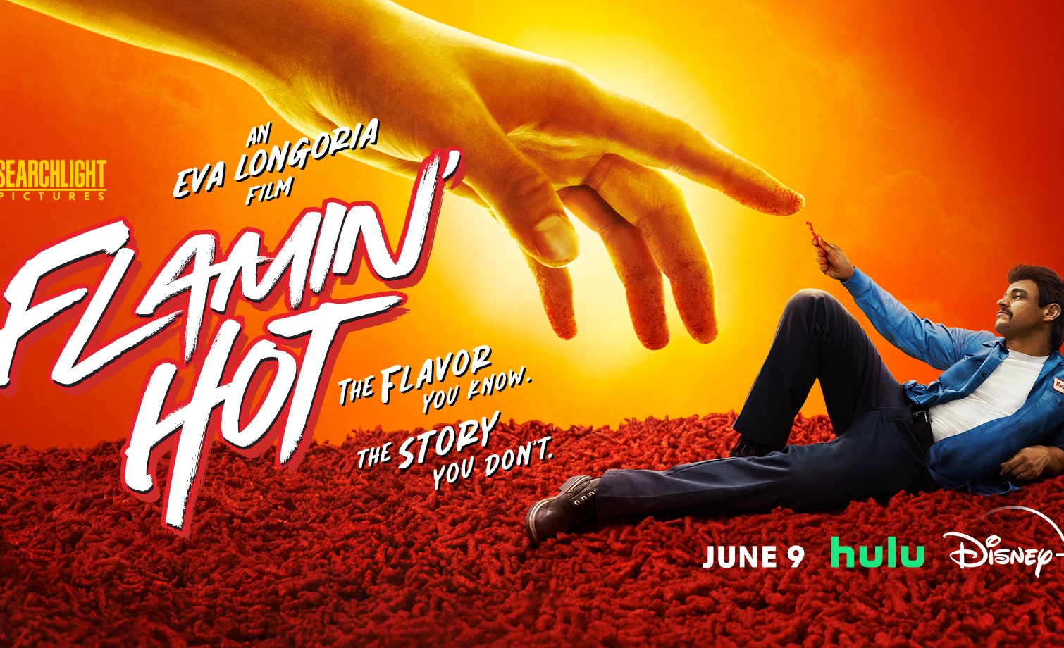 Trailer voor Flamin' Hot, Eva Longoria's Hulu & Disney+ Cheetos film